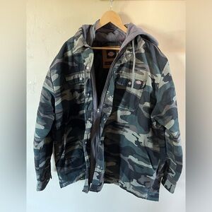Dickies Water Repellent Duck Hooded Shirt Jacket size 3xl-never worn!
